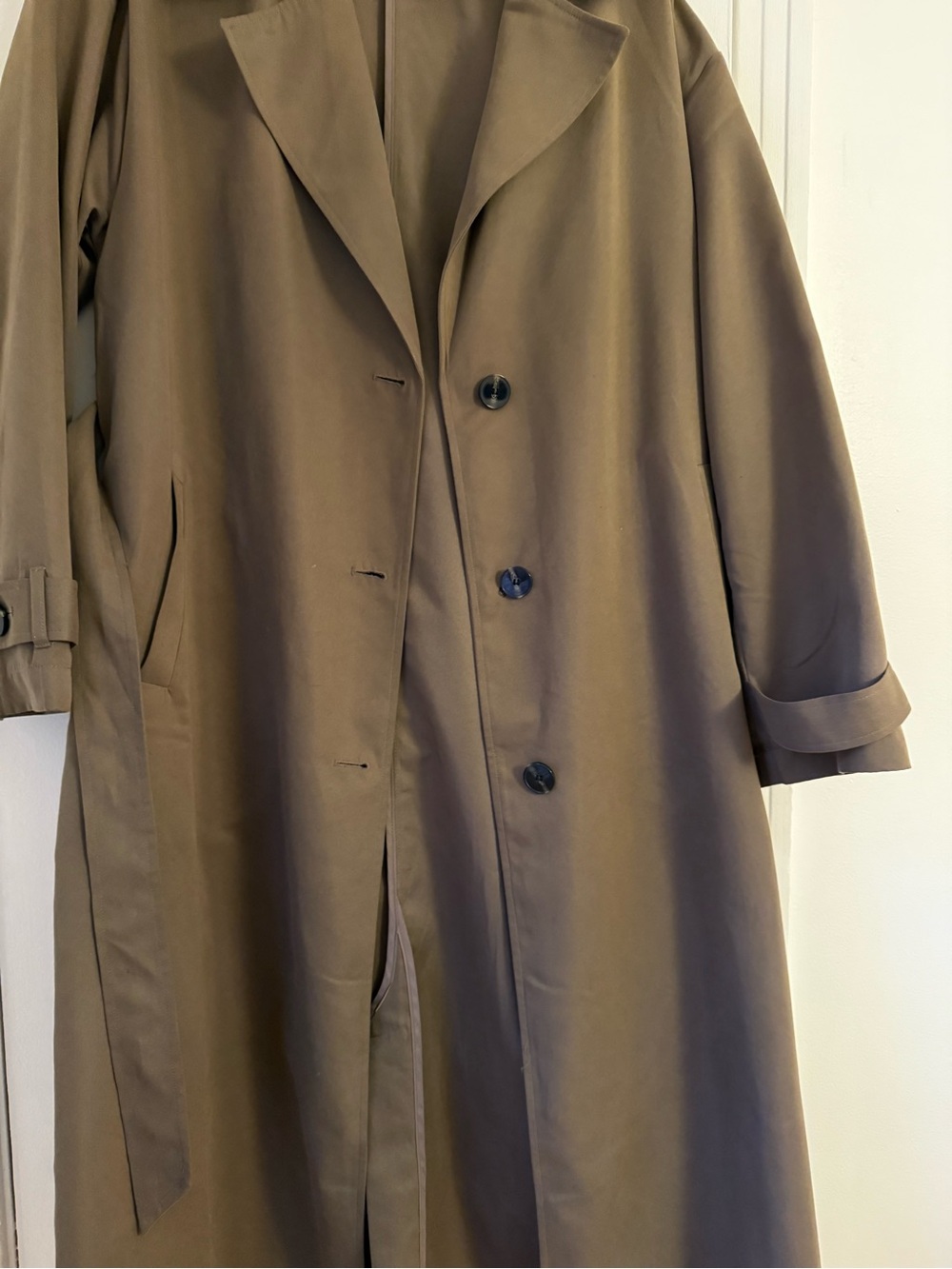 ONLY Olive Brown Trench Coat - Picture 2 of 6